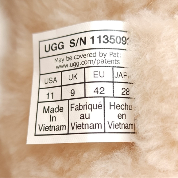 UGG Women's CLASSIC ULTRA MINI PLATFORM Chestnut Suede Wool EU 42 Size 11 - Picture 11 of 12